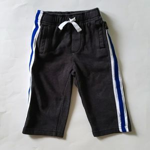 DC Comics Baby Boys' Batman Athletic Sweatpants Gray White Blue Stripe